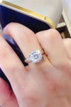 2 Carat Moissanite 925 Sterling Silver Ring Moissanite - Tophatter Daily Deals