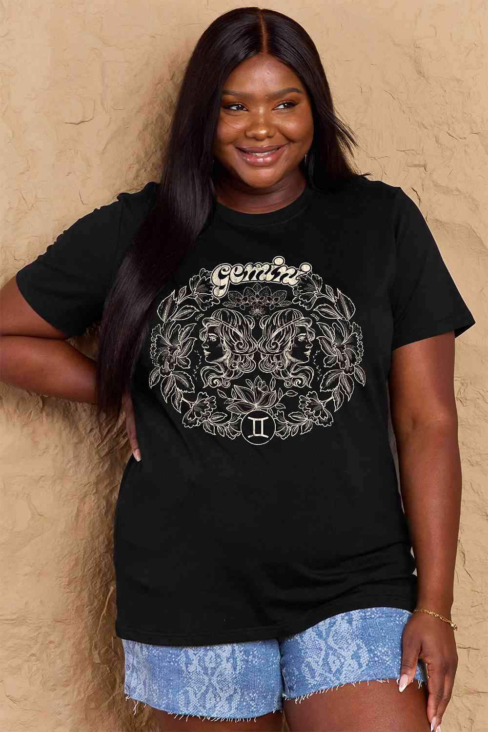 Simply Love Full Size GEMINI Graphic T-Shirt Women's T-Shirts - Tophatter Daily Deals