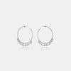 Inlaid Zircon 925 Sterling Silver Earrings Silver One Size Earrings - Tophatter Daily Deals