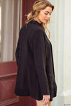 Kori America Open Front Long Sleeve Blazer Blouses - Tophatter Daily Deals