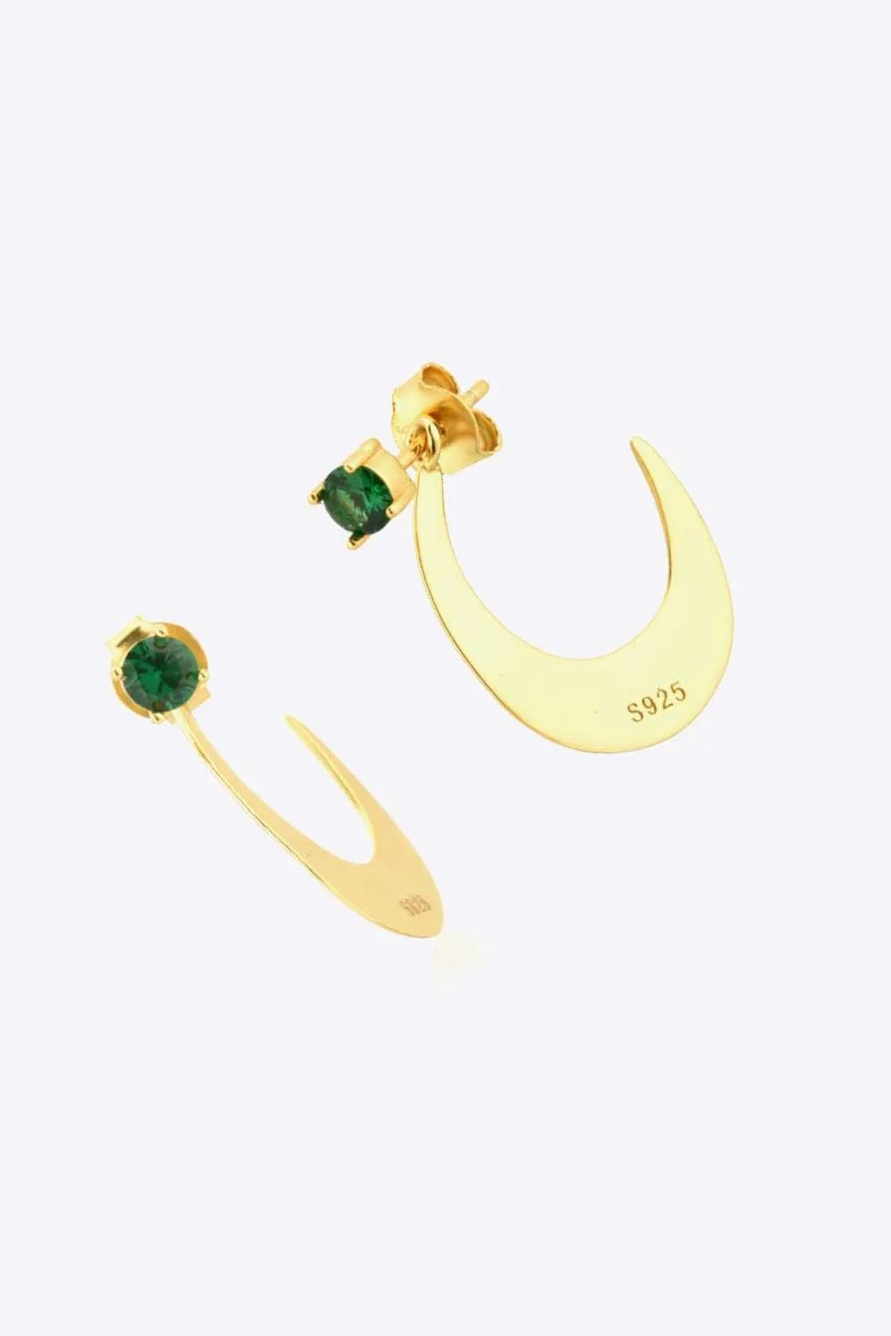 Zircon 925 Sterling Silver Earrings Earrings - Tophatter Daily Deals