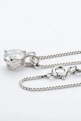 Adored Show Off 1 Carat Moissanite Pendant Necklace Moissanite - Tophatter Daily Deals