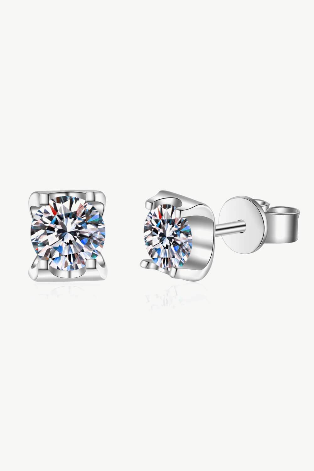 Weekend Meetup Moissanite Stud Earrings Moissanite - Tophatter Daily Deals