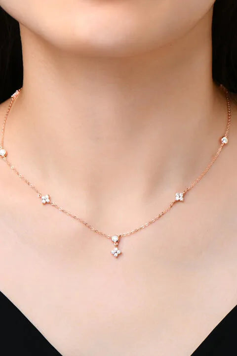 Moissanite 925 Sterling Silver Necklace Moissanite - Tophatter Daily Deals