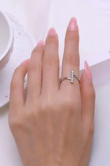 925 Sterling Silver Five Zircon Stones Ring Rings - Tophatter Daily Deals