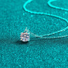 1 Carat Moissanite 925 Sterling Silver Necklace Moissanite - Tophatter Daily Deals