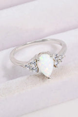 Limitless Love Opal and Zircon Ring Opal Opal - Tophatter Daily Deals