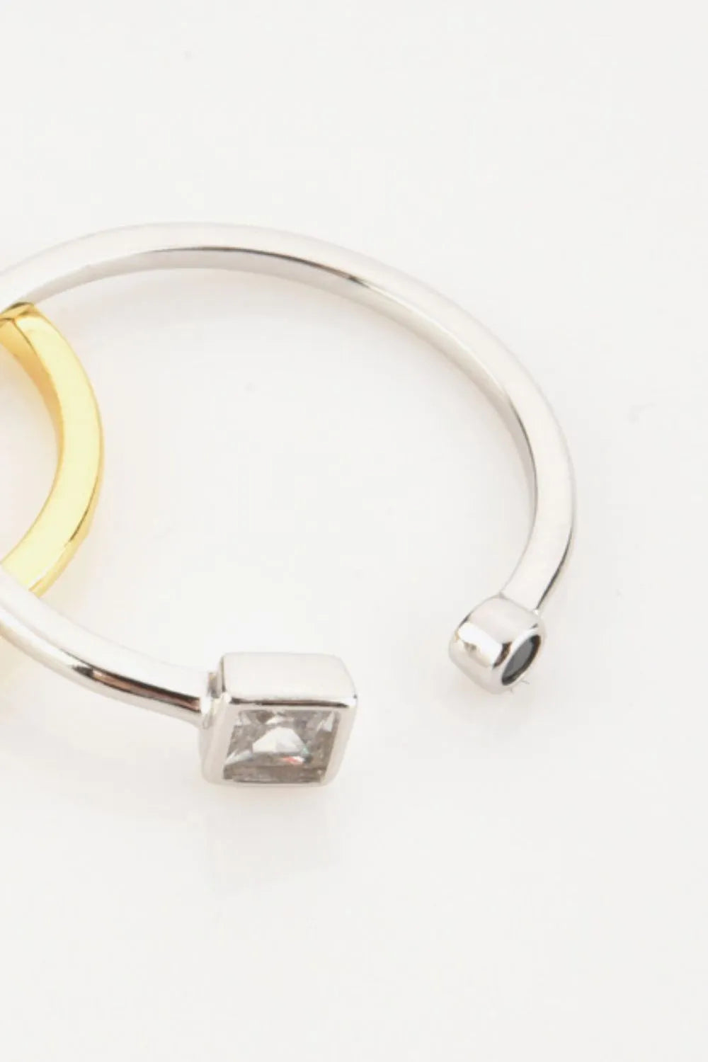 Zircon 925 Sterling Silver Open Ring Rings - Tophatter Daily Deals