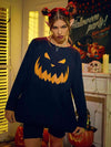 Round Neck Jack-o'-lantern Graphic T-Shirt Women's T-Shirts - Tophatter Daily Deals