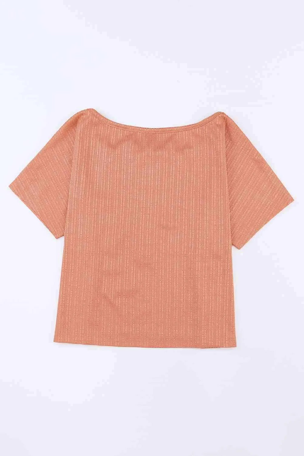 Tied Round Neck Buttoned Top Blouses - Tophatter Daily Deals