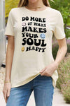 Simply Love Full Size Slogan Graphic Cotton Tee Ivory Women's T-Shirts - Tophatter Daily Deals