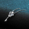 Key Shape Moissanite 925 Sterling Silver Necklace Moissanite - Tophatter Daily Deals