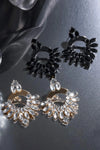 Rhinestone Copper Dangle Earrings Earrings - Tophatter Daily Deals