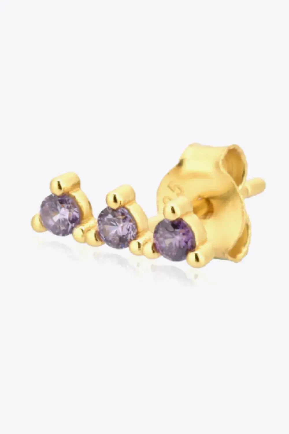 Zircon 925 Sterling Silver Earrings Earrings - Tophatter Daily Deals