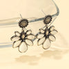 Artificial Turquoise Flower Earrings Earrings - Tophatter Daily Deals