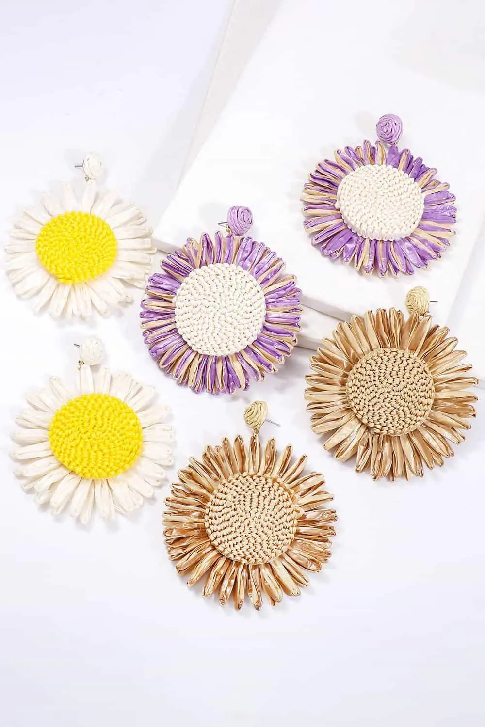 Flower Shape Dangle Earrings Earrings - Tophatter Daily Deals