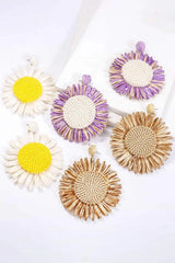 Flower Shape Dangle Earrings Earrings - Tophatter Daily Deals
