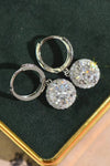 2 Carat Moissanite Round Drop Earrings Moissanite - Tophatter Daily Deals