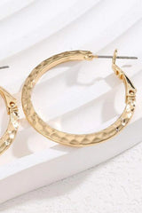 Minimalist Copper Hoop Earrings Earrings - Tophatter Daily Deals