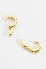 925 Sterling Silver Huggie Earrings Earrings - Tophatter Daily Deals