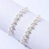 925 Sterling Silver Pearl Bracelet Bracelets - Tophatter Daily Deals