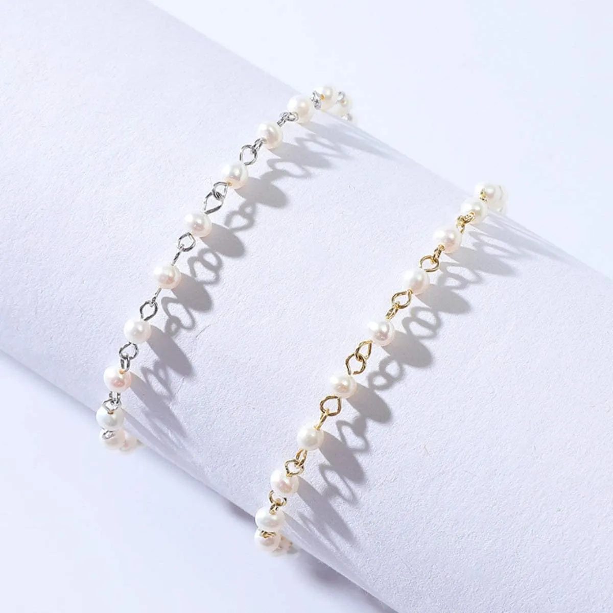 925 Sterling Silver Pearl Bracelet Bracelets - Tophatter Daily Deals