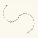 Inlaid Moissanite 925 Sterling Silver Bracelet Moissanite - Tophatter Daily Deals