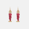 Fish Shape Dangle Earrings Deep Red One Size Earrings - Tophatter Daily Deals