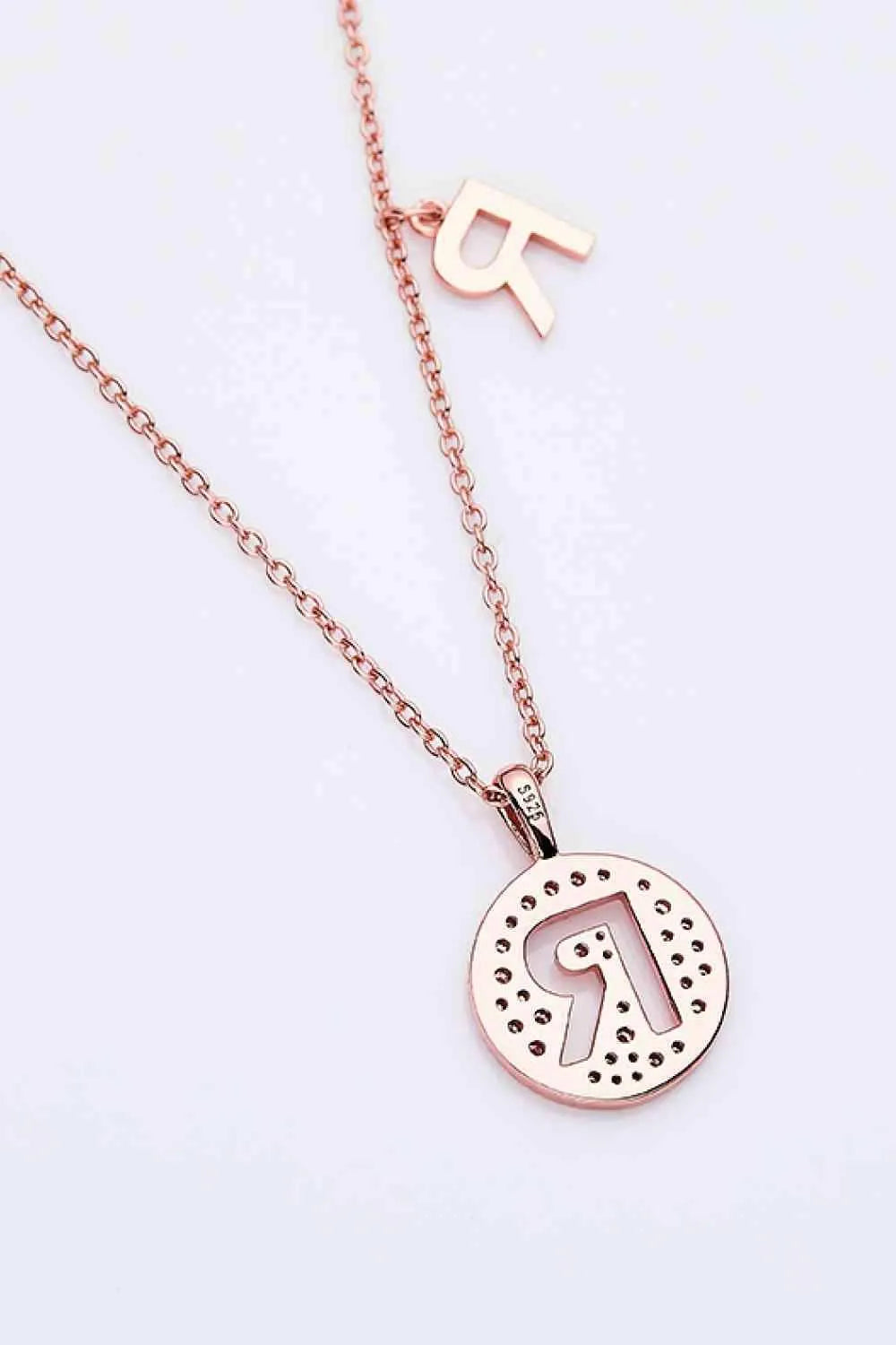 Adored Moissanite K to T Pendant Necklace Moissanite - Tophatter Daily Deals