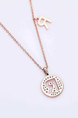 Adored Moissanite K to T Pendant Necklace Moissanite - Tophatter Daily Deals