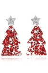 Christmas Tree Acrylic Earrings Red Style A One Size Earrings - Tophatter Daily Deals