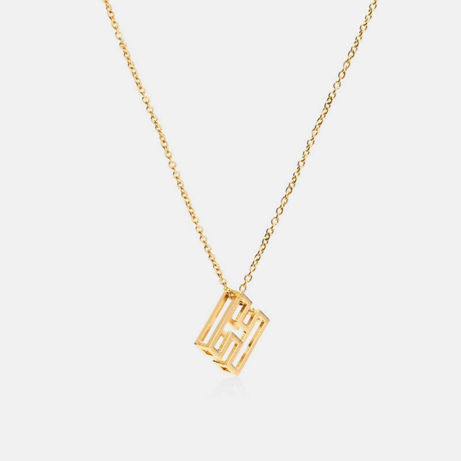 Stainless Steel Letter Pendant Necklace Gold H One Size Necklaces - Tophatter Daily Deals