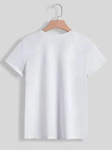 Graphic Round Neck Short Sleeve T-Shirt Women's T-Shirts - Tophatter Daily Deals