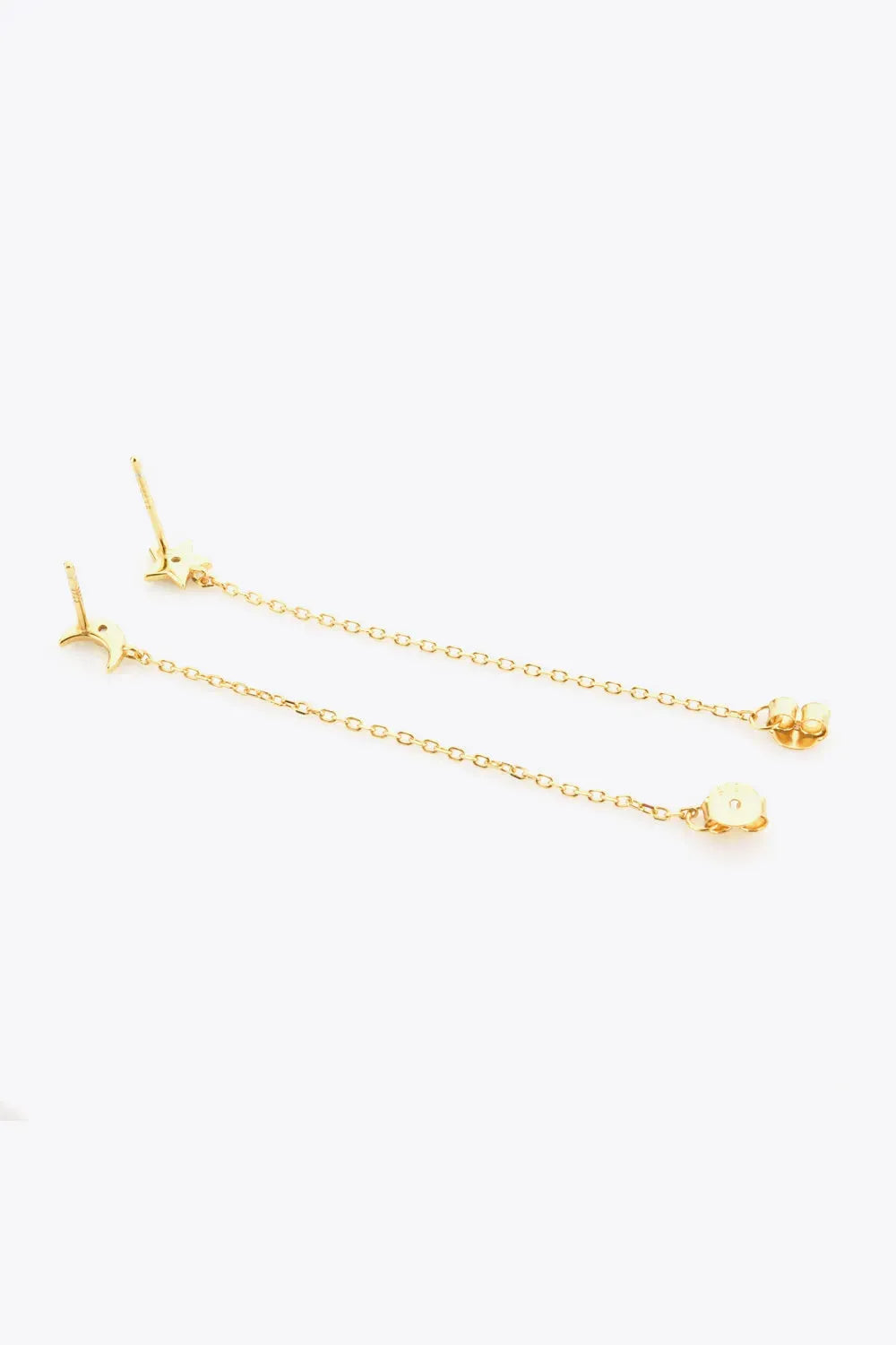 Zircon Star and Moon Mismatched Earrings Earrings - Tophatter Daily Deals